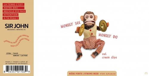 Monkey See Monkey Do Brasserie Sir John Brewing Co