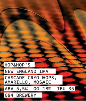 Пиво HOP&HOP’S New England IPA (Cascade Cryo Hops, Mosaic, Amarillo)