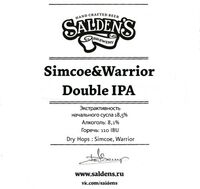Пиво Simcoe & Warrior Double IPA