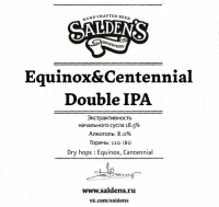 Пиво Centennial & Equinox Double IPA