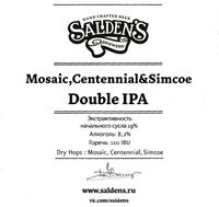 Пиво Mosaic, Centennial & Simcoe Double IPA