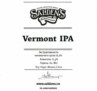 Пиво Vermont IPA