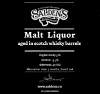 Пиво Malt Liquor Aged In Scotch Whisky Barrels