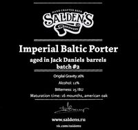 Пиво Imperial Baltic Porter Aged In Jack Daniels Barrels Batch #2