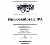 Пиво Simcoe & Mosaic IPA