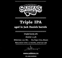 Пиво Triple IPA Aged Jack Daniels Barrels