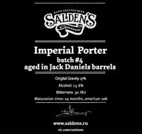 Пиво Imperial Porter Batch #4 Aged In Jack Daniels Barrels Пиво Imperial Porter Batch #4 Aged In Jack Daniels Barrels