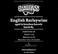 Пиво English Barleywine Aged In Bourbon Barrels Batch #4