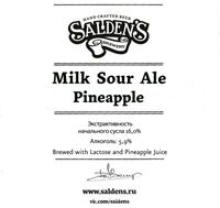 Пиво Milk Sour Ale Pineapple