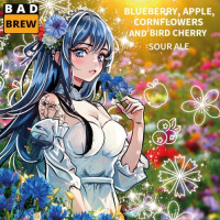 Пиво BLUEBERRY, APPLE, CORNFLOWERS AND BIRD CHERRY