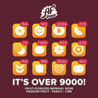 Пиво It’s Over 9000! Passion Fruit • Peach • Lime Пиво It’s Over 9000! Passion Fruit • Peach • Lime