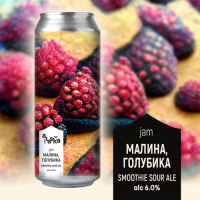Пиво Jam: малина, голубика