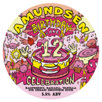 Пиво 12th Birthday Cake Celebration - Raspberry, Banana, Vanilla Ice Cream Smoothie Sour