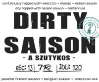 Пиво Dirty Saison - A Szutykos