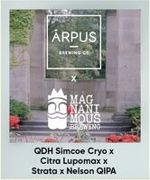 Пиво Ārpus x Magnanimous Brewing QDH Simcoe Cryo X Citra Lupomax x Strata x Nelson QIPA Пиво Ārpus x Magnanimous Brewing QDH Simcoe Cryo X Citra Lupomax x Strata x Nelson QIPA