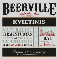 Пиво Beerville Kvietinis Nefiltruotas Alus