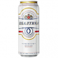 Пиво Baltika #0 Non-Alcoholic / Балтика #0 Безалкогольное Пиво Baltika #0 Non-Alcoholic / Балтика #0 Безалкогольное