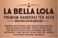 Пиво La Bella Lola Пиво La Bella Lola