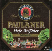 Пиво Paulaner Hefe-Weißbier Dunkel