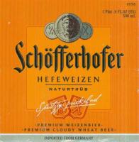 Пиво Schöfferhofer Hefeweizen Пиво Schöfferhofer Hefeweizen