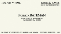 Пиво Patrick Bateman (2022) Пиво Patrick Bateman (2022)