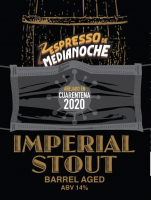Пиво Espresso De Media Noche Imperial Stout Barrel Aged 2020 Пиво Espresso De Media Noche Imperial Stout Barrel Aged 2020