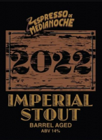 Пиво ESPRESSO DE MEDIA NOCHE IMPERIAL STOUT RUM BARREL AGED 2022 Пиво ESPRESSO DE MEDIA NOCHE IMPERIAL STOUT RUM BARREL AGED 2022