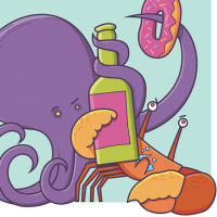 Пиво Drunch - Сherry Сhocolate Сake With Almond Crumbs