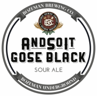 Пиво AndSoIt Gose Black Пиво AndSoIt Gose Black