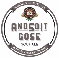 Пиво AndSoIt Gose Ginger Пиво AndSoIt Gose Ginger