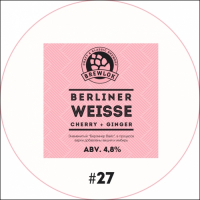 Пиво Berliner Weisse #27 (вишня и имбирь) Пиво Berliner Weisse #27 (вишня и имбирь)