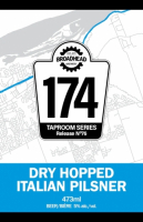 Пиво 174 Taproom Series 76: Dry Hopped Italian Pilsner Пиво 174 Taproom Series 76: Dry Hopped Italian Pilsner