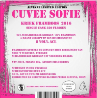 Пиво Cuvée Sofie Kriek Framboos 2016 Пиво Cuvée Sofie Kriek Framboos 2016