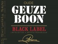 Пиво Oude Geuze Boon Black Label Edition N°2