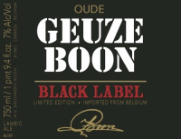 Пиво Oude Geuze Boon Black Label Edition N°4