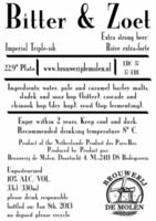 Пиво Bitter & Zoet