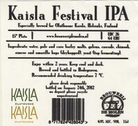 Пиво Kaisla Festival IPA