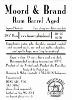 Пиво Moord & Brand Rum Barrel Aged Пиво Moord & Brand Rum Barrel Aged