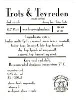 Пиво Trots & Tevreden