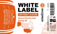 Пиво White Label Imperial Russian Stout Bourbon BA 2021 Пиво White Label Imperial Russian Stout Bourbon BA 2021
