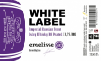 Пиво White Label Imperial Russian Stout Islay Whisky BA Peated 2018 Пиво White Label Imperial Russian Stout Islay Whisky BA Peated 2018