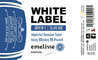 Пиво White Label Imperial Russian Stout Islay Whisky BA Peated 2019 Nr. 1 Пиво White Label Imperial Russian Stout Islay Whisky BA Peated 2019 Nr. 1
