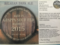 Пиво Barrel Aged Dark - Grappa Sour Red Пиво Barrel Aged Dark - Grappa Sour Red