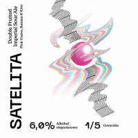 Пиво Satelita Double Fruited Sour Ale Pink Guava, Banana & Kiwi