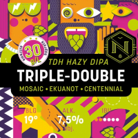 Пиво TRIPLE-DOUBLE ‘21 Mosaic x Ekuanot x Centennial Пиво TRIPLE-DOUBLE ‘21 Mosaic x Ekuanot x Centennial