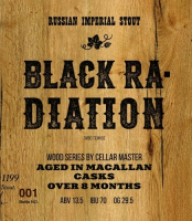 Пиво Black Radiation. Wood Series by Cellar Master. BA Macallan 8 М.