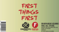 Пиво First Things First Пиво First Things First