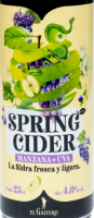 Пиво Spring Cider. Manzana + Uva