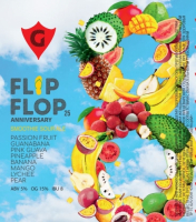 Пиво FLIP FLOP 25 | passion fruit • guanabana • pink guava • pineapple • banana • mango • lychee • pear