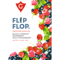 Пиво FLIP FLOP 51 | black currant • raspberry • wild strawberry Пиво FLIP FLOP 51 | black currant • raspberry • wild strawberry